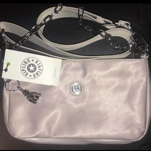Kipling Masha Metallic Satin Glow Color Shoulder Bag